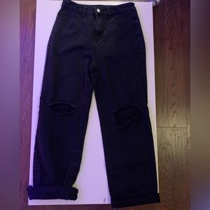 Flair black jeans